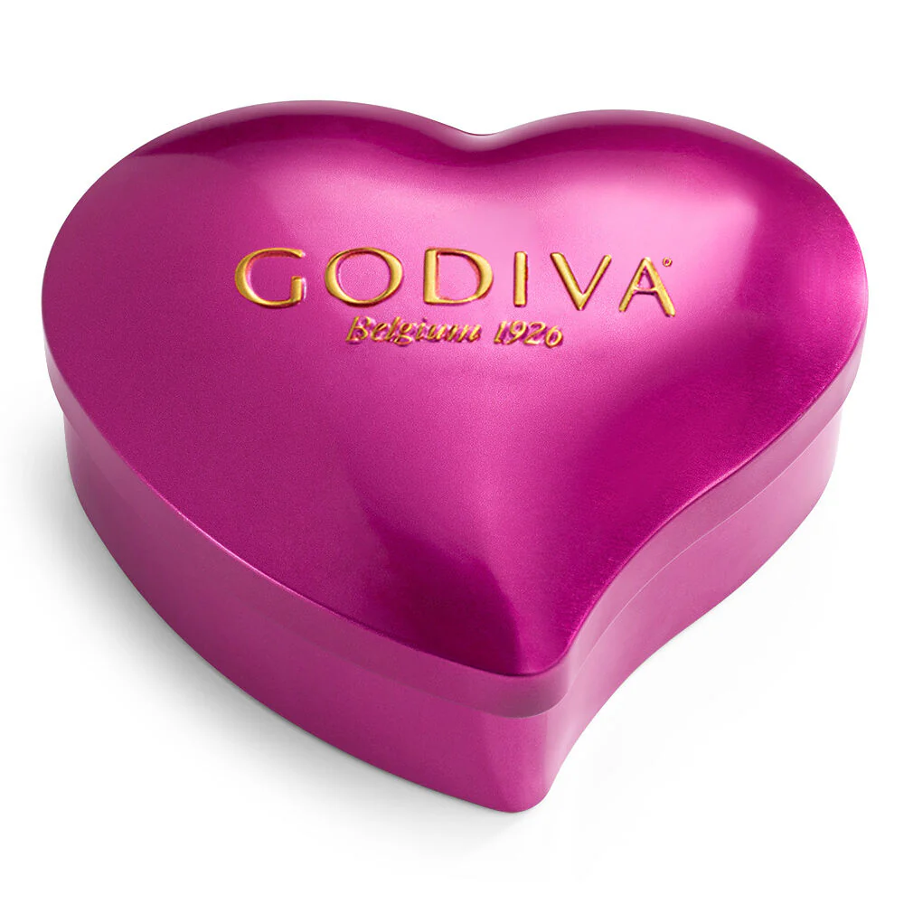 Heart Tin with Assorted Individual Wrapped Chocolates, 10pc. - Image 4