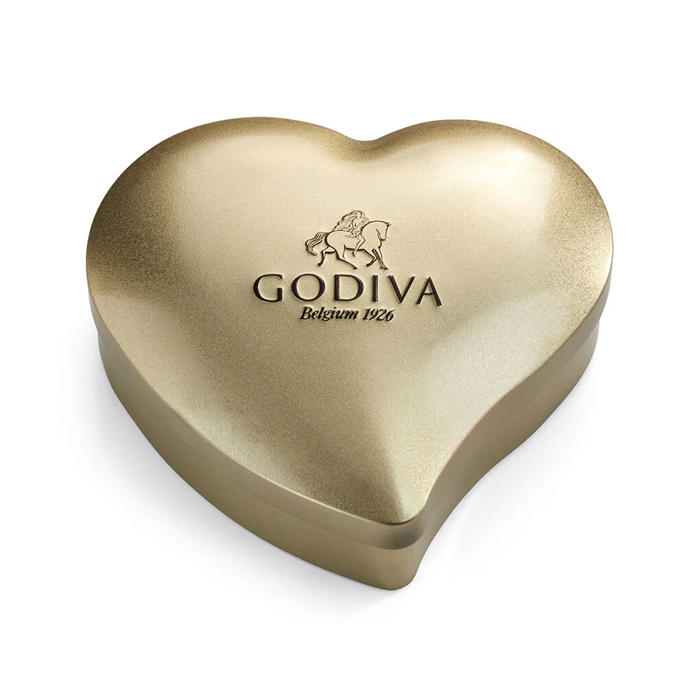 Heart Tin with Assorted Individual Wrapped Chocolates, 12pc. - Image 5