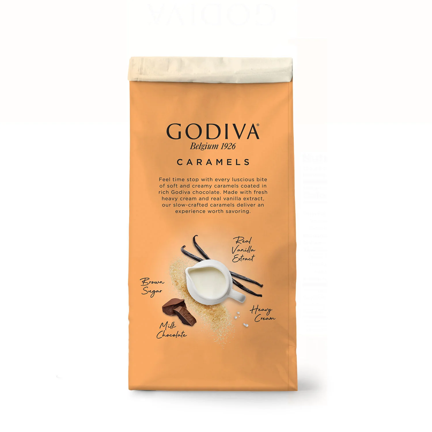 Godiva Caramels, Milk Chocolate, Set of 6 - Image 4