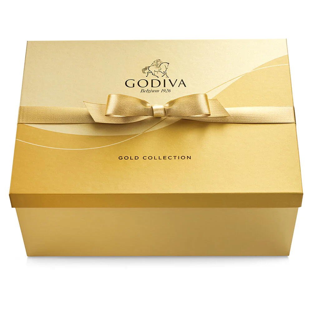 Assorted Chocolate Gold Gift Box, Gold Ribbon, 140 pc. - Image 3