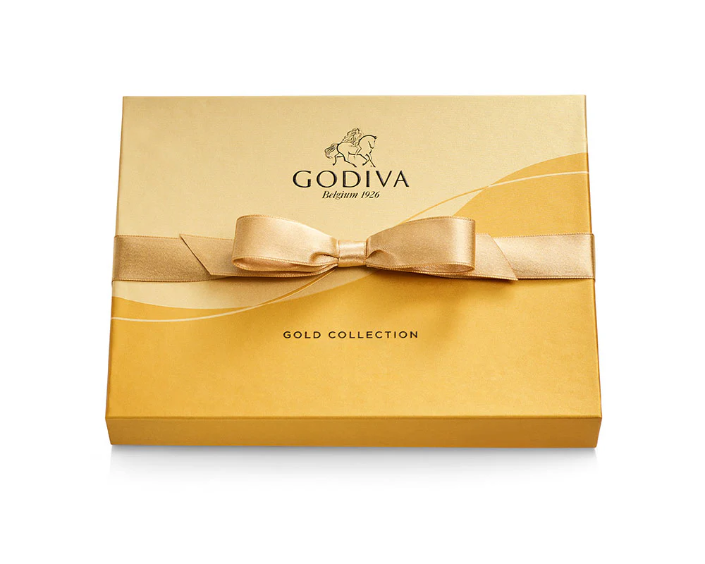 Assorted Chocolate Gold Gift Box, Gold Ribbon, 18 pc. - Image 3