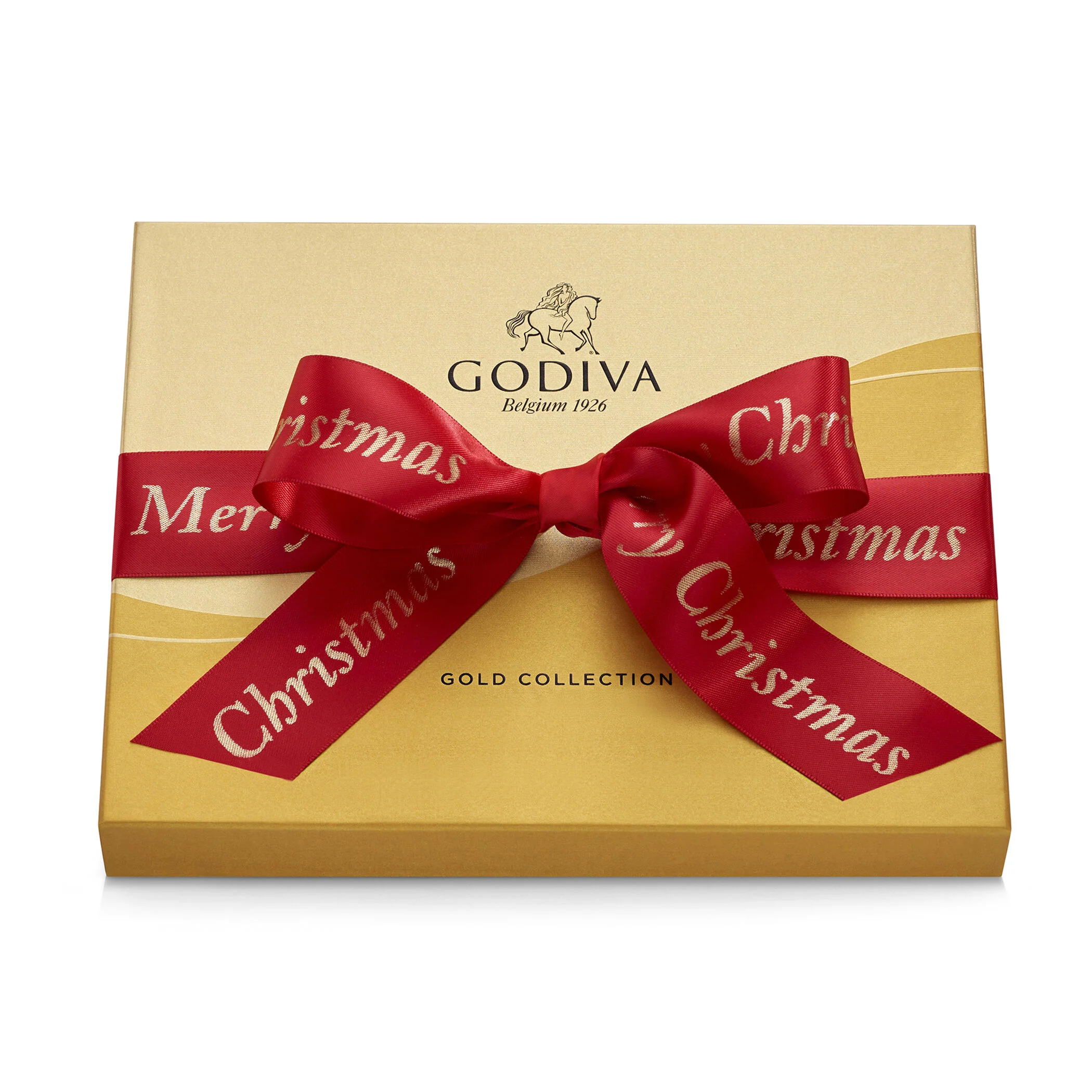 Assorted Chocolate Gold Gift Box, Merry Christmas Ribbon, 18 pc. - Image 3