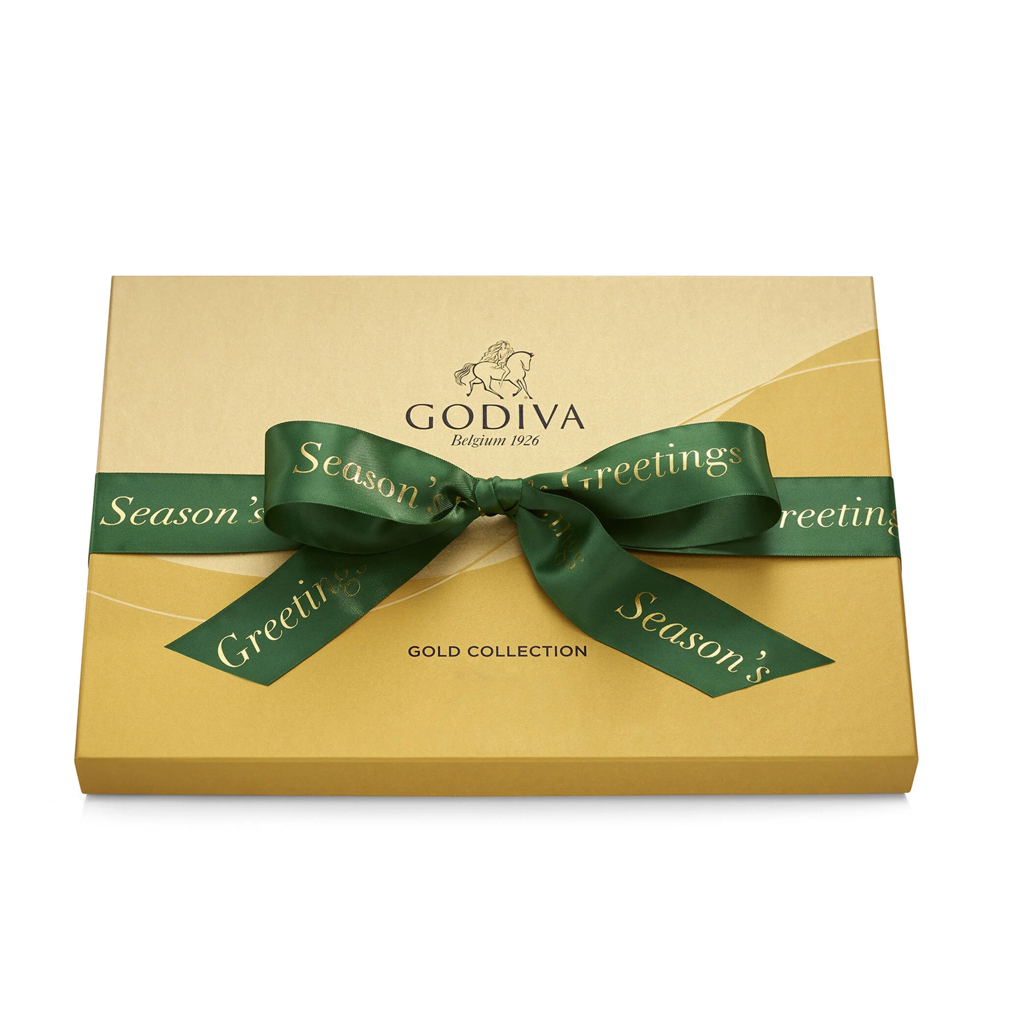 Assorted Chocolate Gold Gift Box, Season's Greetings Ribbon, 36pc. - Image 3