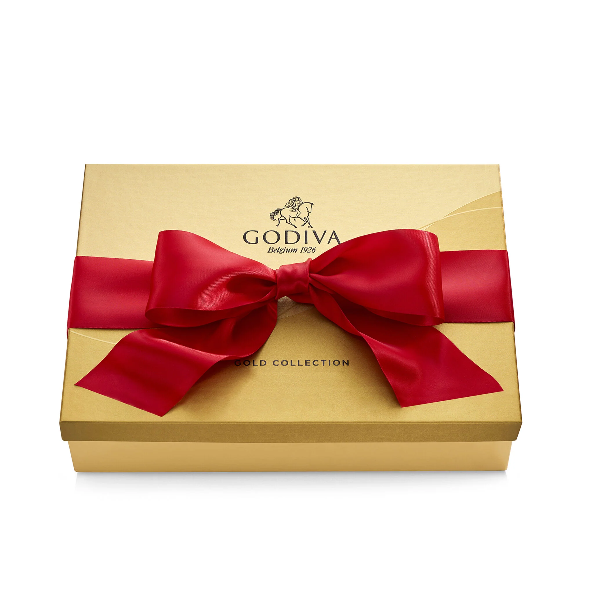 Assorted Chocolate Gold Gift Box, Solid Red Ribbon, 72 pc. - Image 3