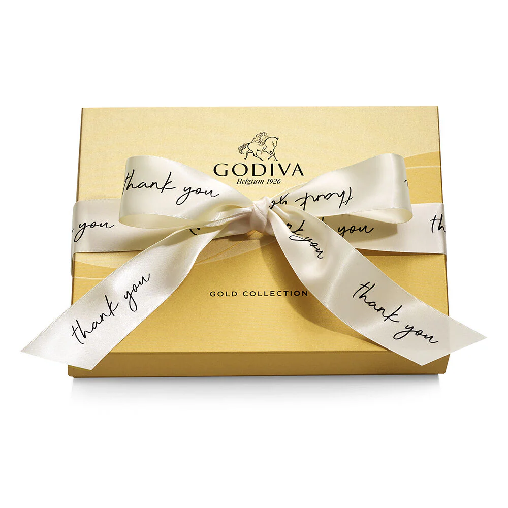 Assorted Chocolate Gold Gift Box, Thank You Ribbon, 18 pc. - Image 3