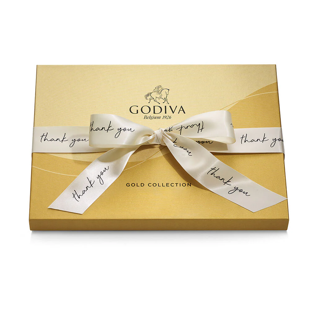 Assorted Chocolate Gold Gift Box, Thank You Ribbon, 36pc. - Image 3
