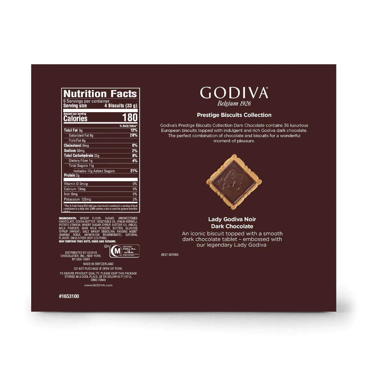 Assorted Dark Chocolate Biscuit Gift Box, 36 pc., Set of 2 - Image 4