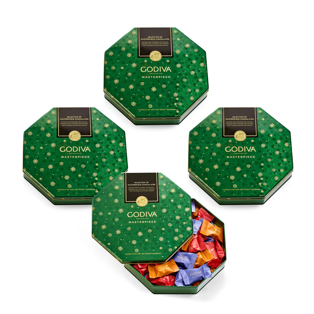 Assorted Masterpiece Holiday Tin, 50pc, Set of 4
