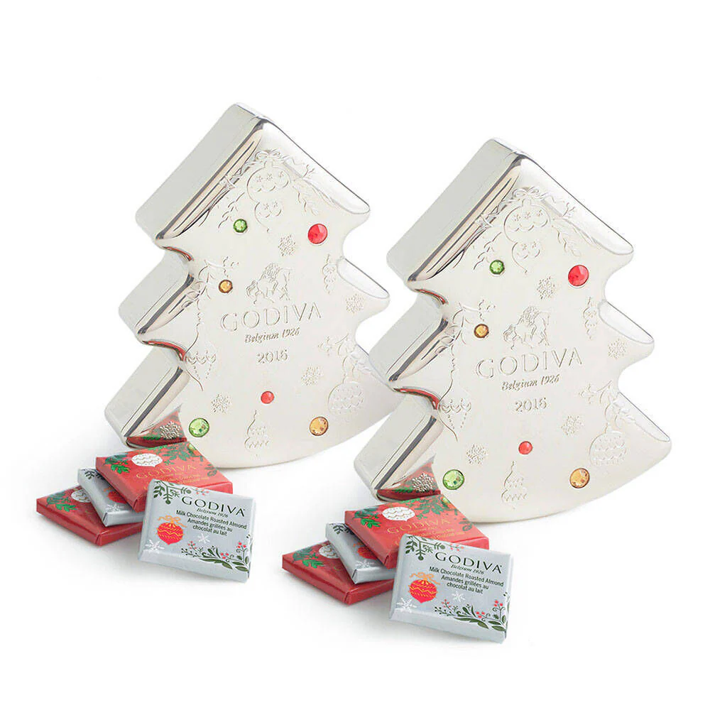 Chocolate Carre Tin, Set of 2, 10 pc each