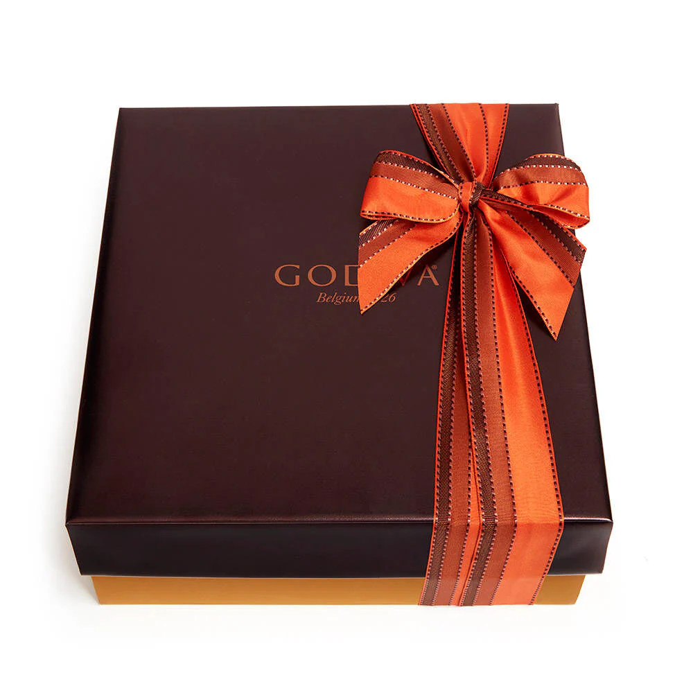 Milk Chocolate Cocoa & Mug Gift Set, Orange & Brown Ribbon - Image 2