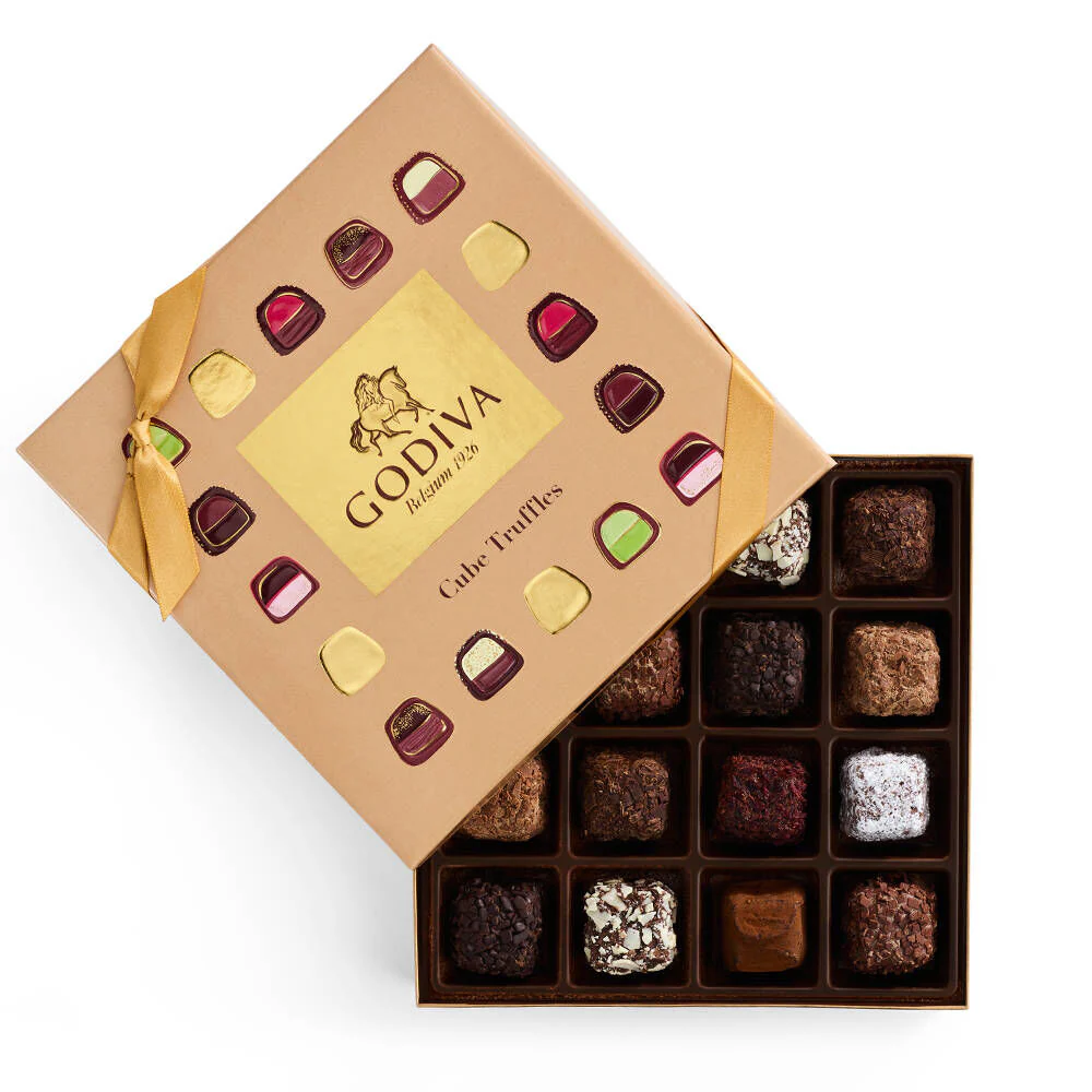 Cube Truffles Gift Box, 16 pc. - Image 4
