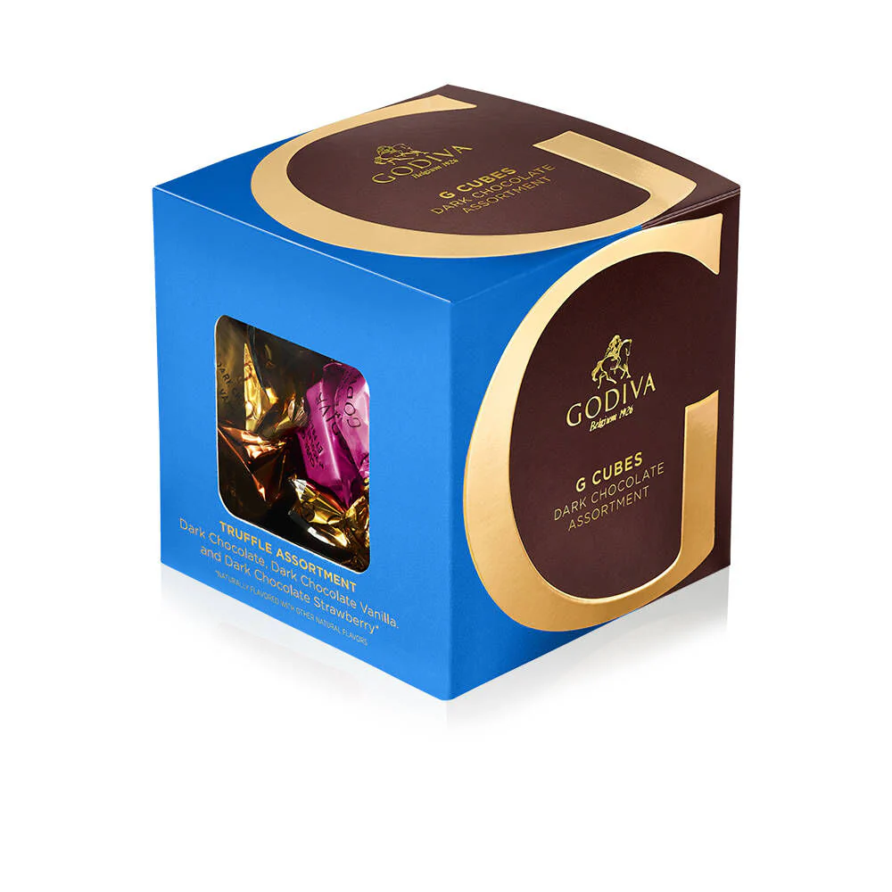 Dark Chocolate Assortment G Cube Box, 22 pcs. - Image 3