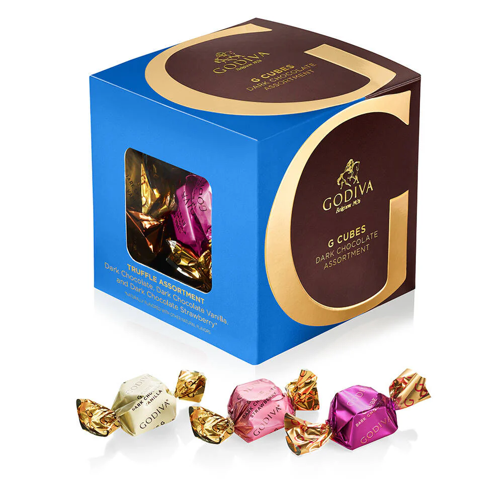 Dark Chocolate Assortment G Cube Box, Set of 2, 22 pcs. each - Image 3