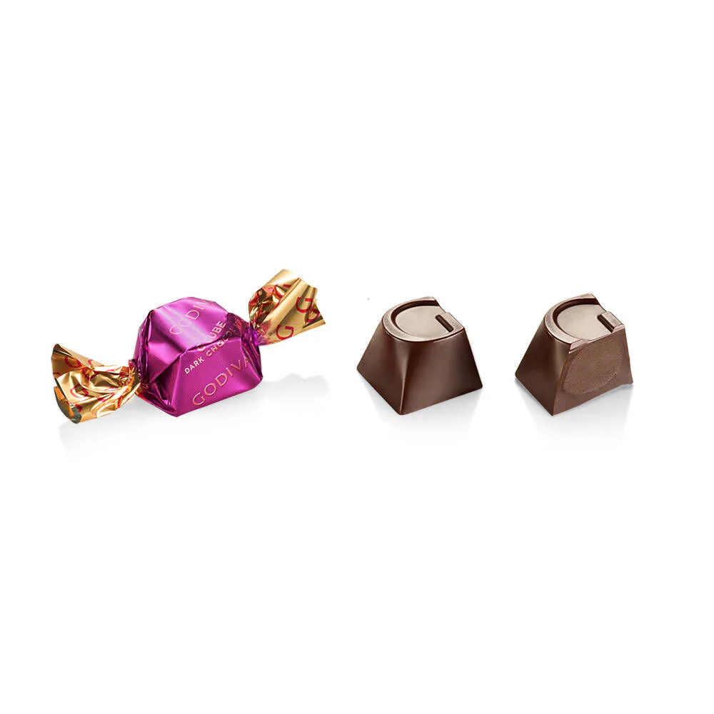 Classic Dark Chocolate G Cube Box, Set of 2, 22 pcs. each - Image 2