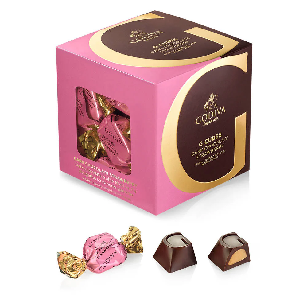 Dark Chocolate G Cube Sampler, Set of 4, 22 pcs. each - Image 4