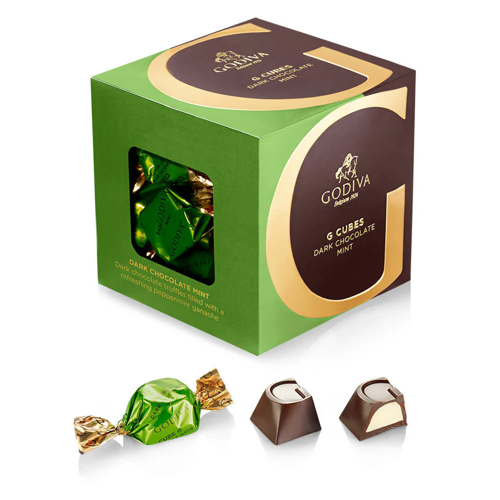 Dark Chocolate G Cube Sampler, Set of 4, 22 pcs. each - Image 5