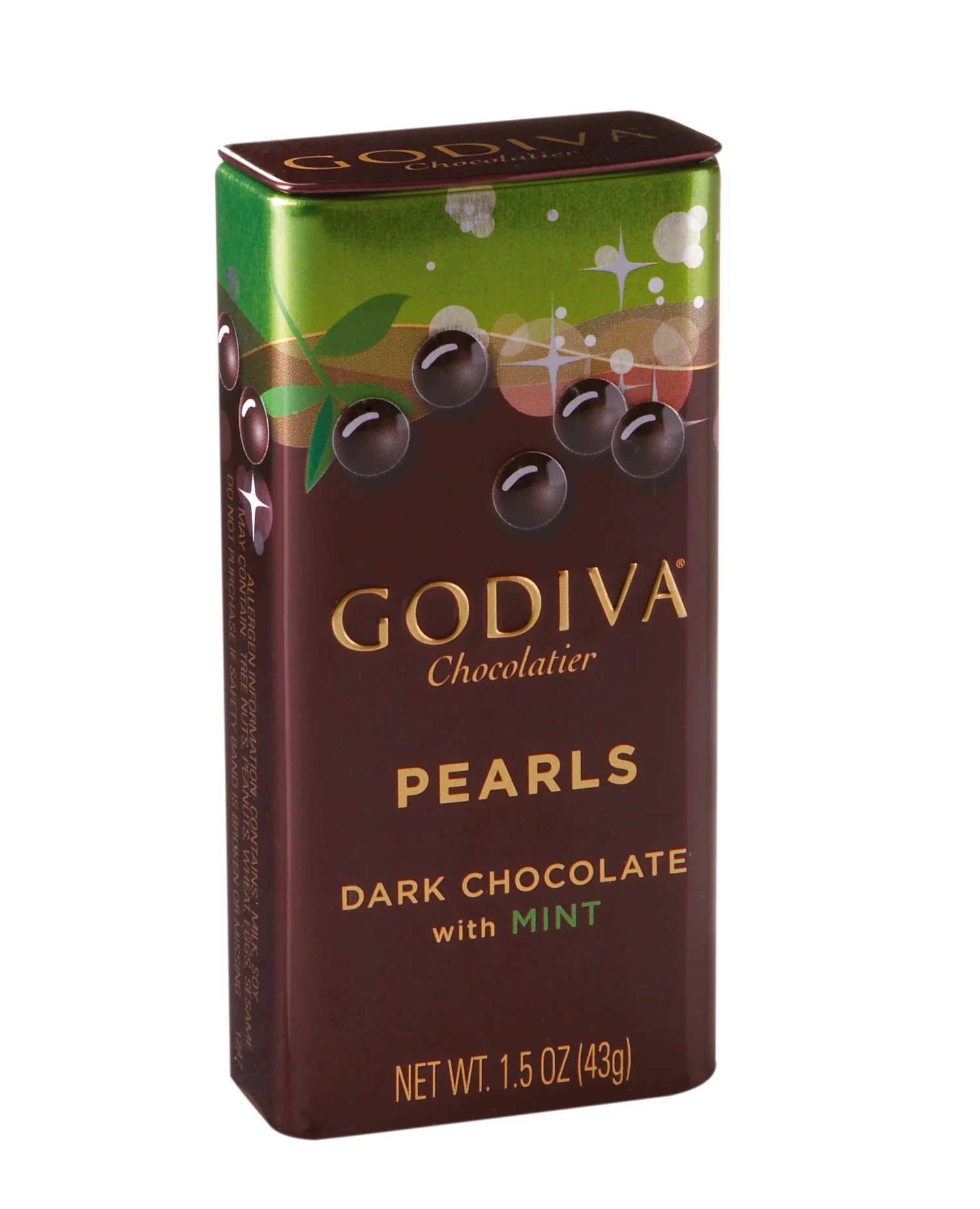 Dark Chocolate Pearls with Mint, Set of 18 - Image 2