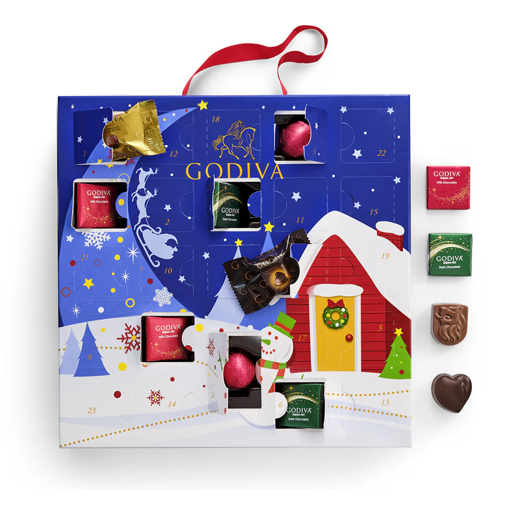 Godiva Holiday Chocolate Advent Calendar, Set of 2 - Image 2