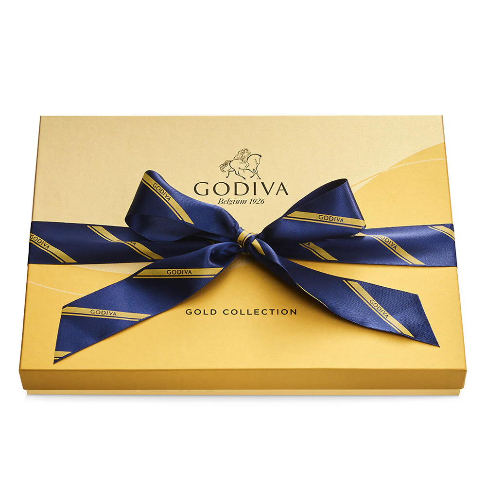 Assorted Chocolate Gold Gift Box, Striped Ribbon, 36 pc. - Image 3