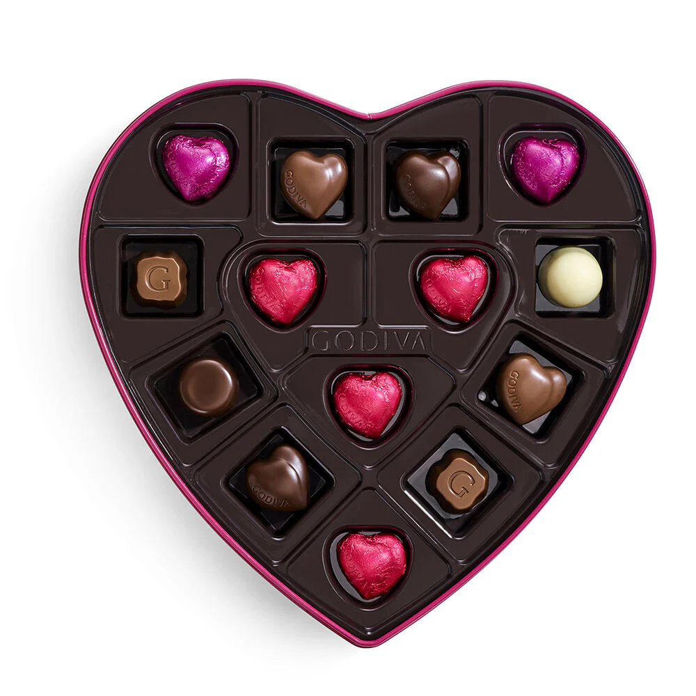 Goldmark Assorted and Dark Chocolate Heart-Shaped Tins, 14pc. - Image 3
