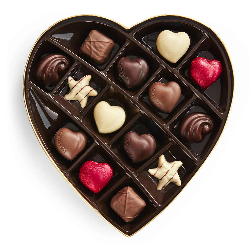 Heart-Shaped Chocolate Gift Box & Heart Tin - Image 3