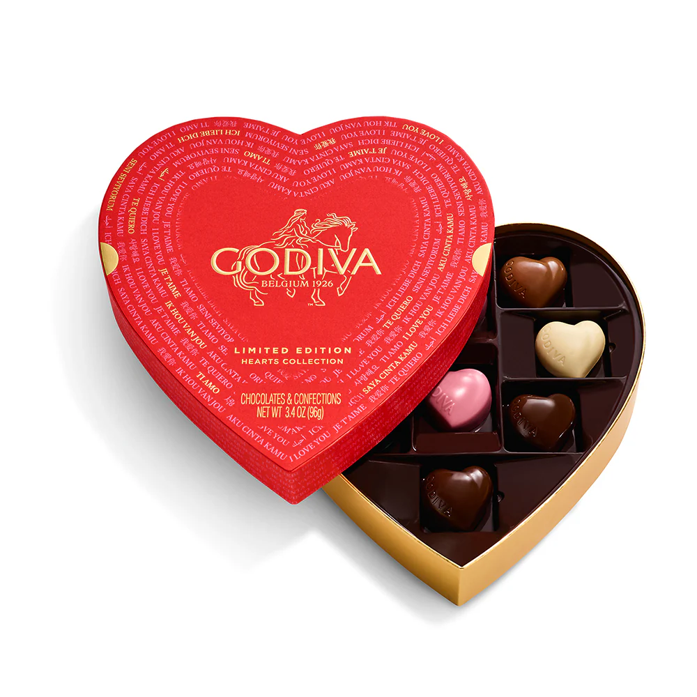 Valentine's Day Heart-Shaped Gift Box, 9pc.