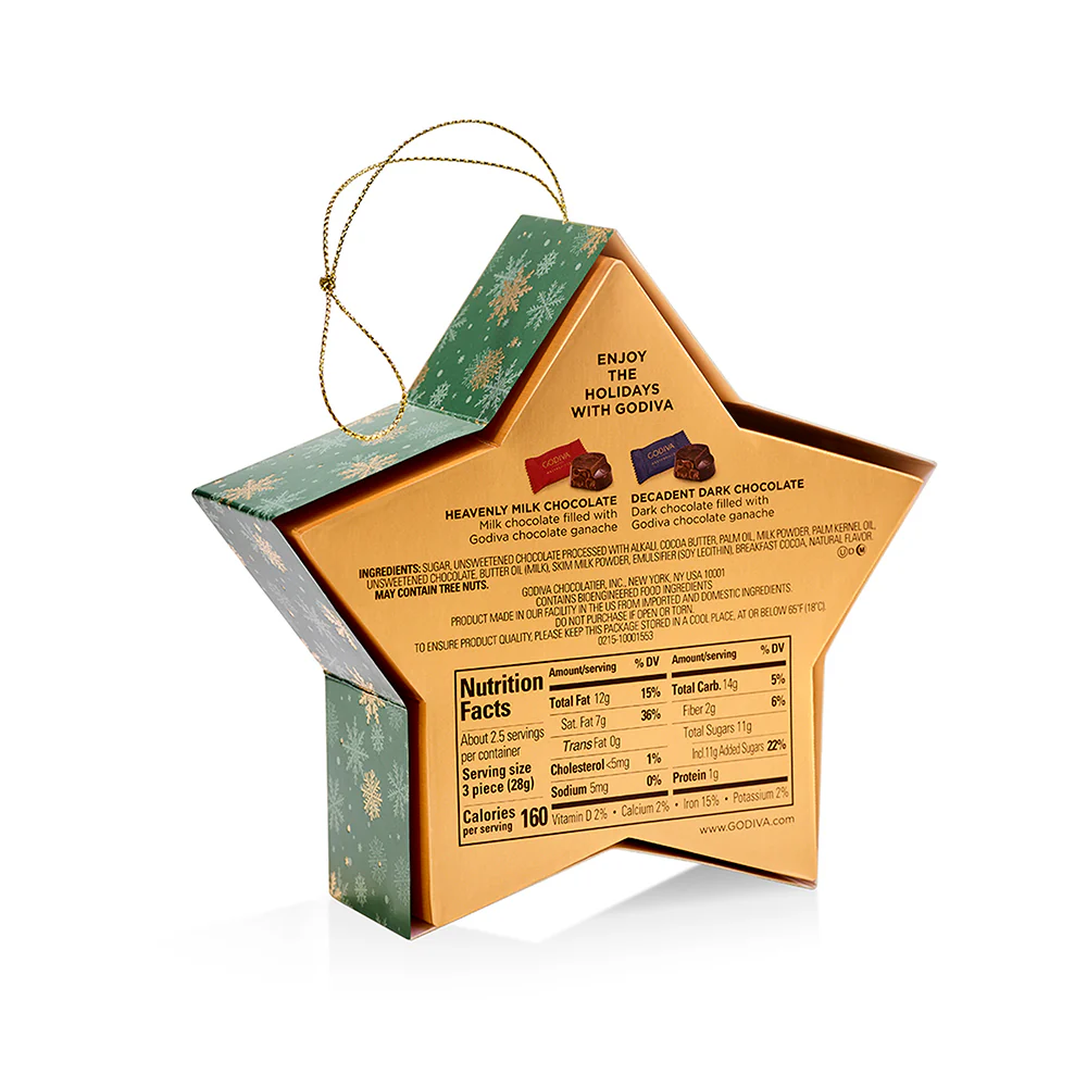 Assorted Chocolate Masterpiece Star Ornament, 7pc. - Image 4