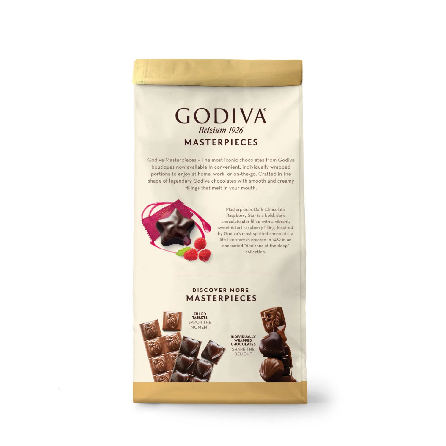 Godiva Masterpieces, Dark Chocolate Raspberry Star, Set of 6 - Image 2