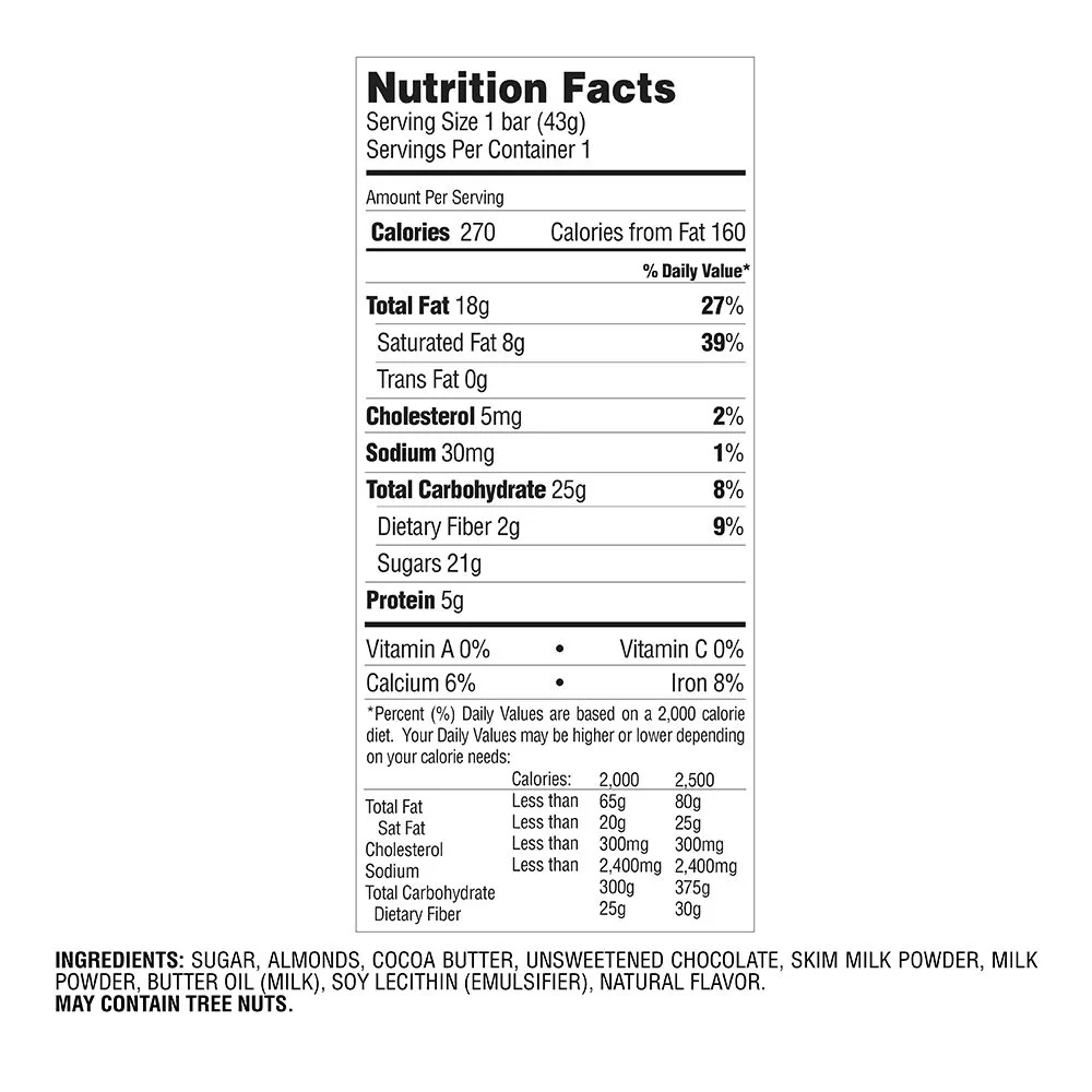 Milk Chocolate Almond Bar, Pack of 24 - Image 5