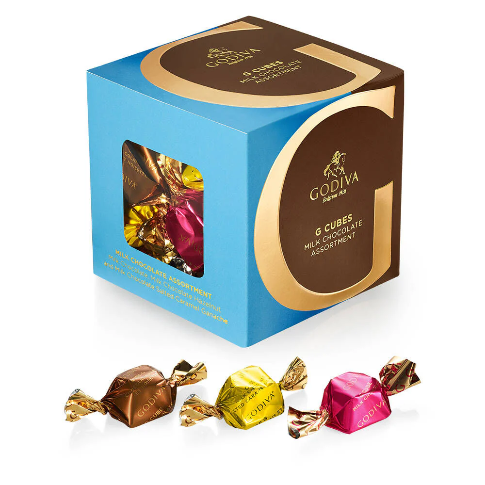 Milk Chocolate Assortment G Cube Box, Set of 2, 22 pcs. each - Image 3