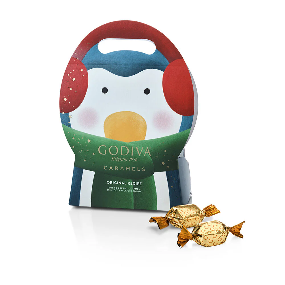 Milk Chocolate Caramel Penguin Pouch, Set of 6 - Image 2