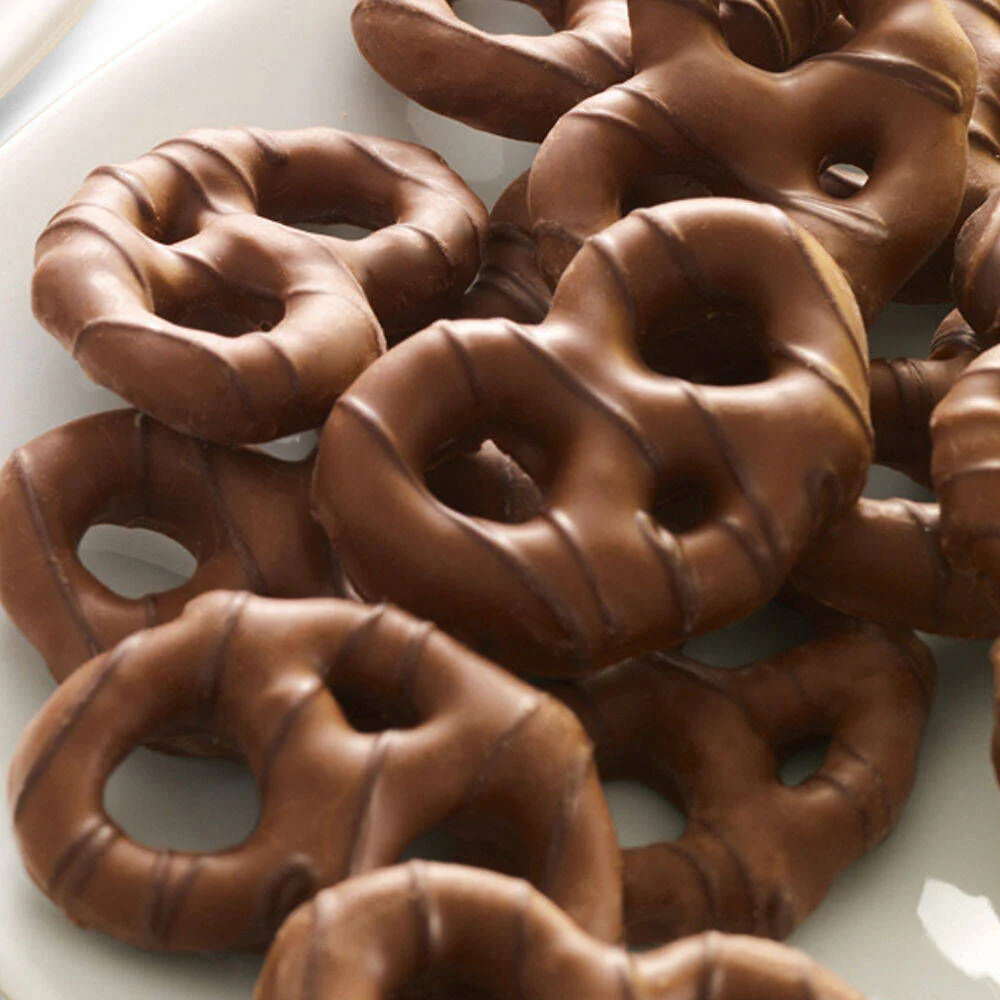 Milk Chocolate Covered Pretzels Canister, 1 lb. - Image 2