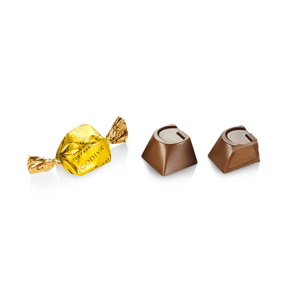 Milk Chocolate Salted Caramel G Cube Box, Set of 2, 22 pcs. each - Image 2