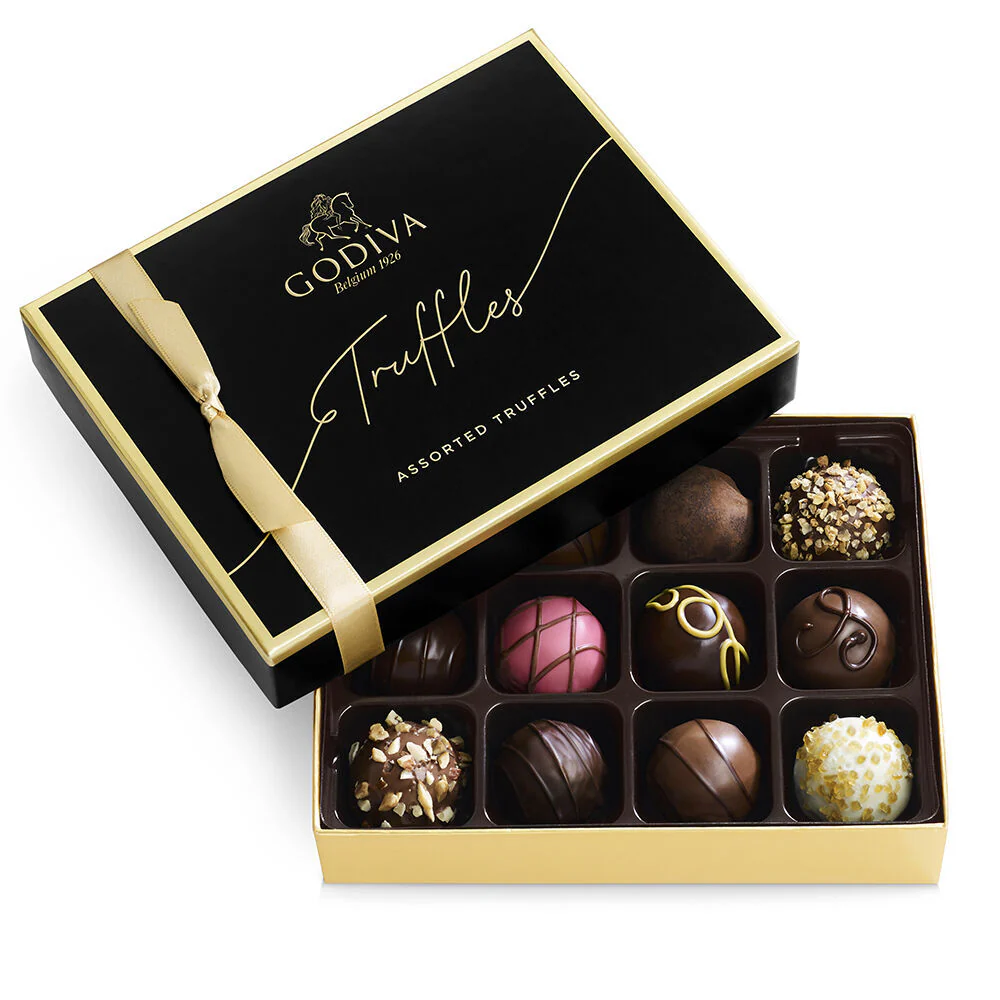 Pure Bliss Chocolate Gift Basket, Classic Ribbon - Image 3