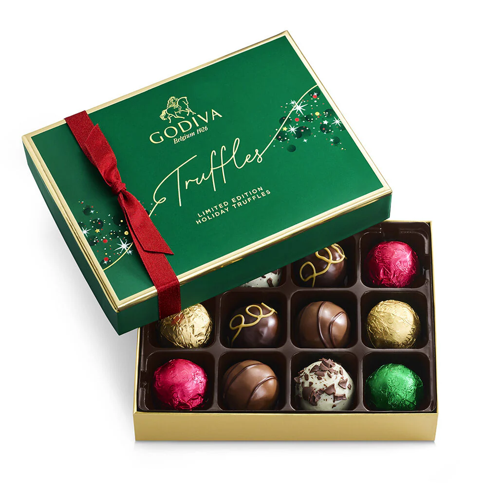 Season's Greetings Chocolate Holiday Gift Tower - Image 4