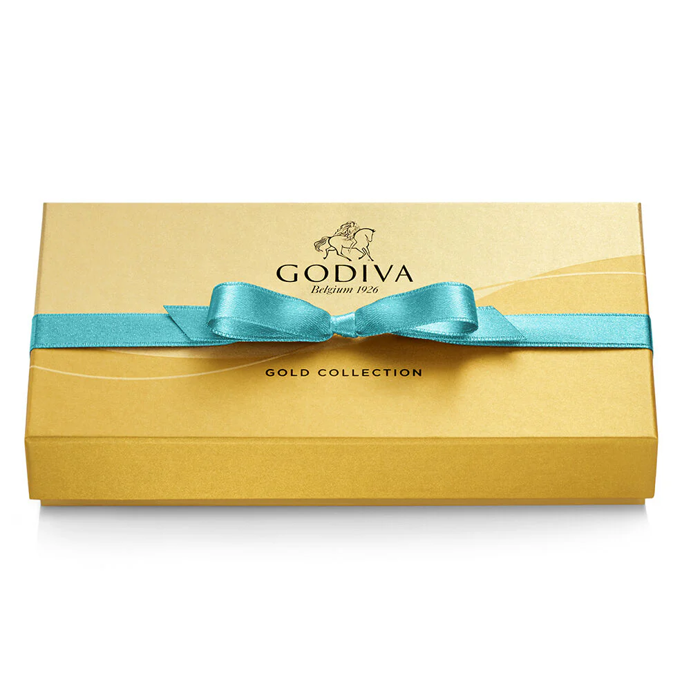 Assorted Chocolate Gift Box, Spring Ribbon, 8 pc. with Gold Heart Tin, 12pc - Image 4