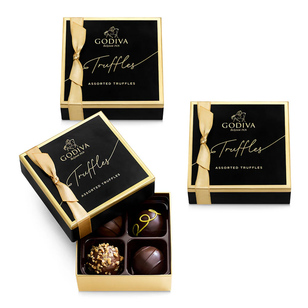 Signature Chocolate Truffles, Set of 3, 4 pc. each