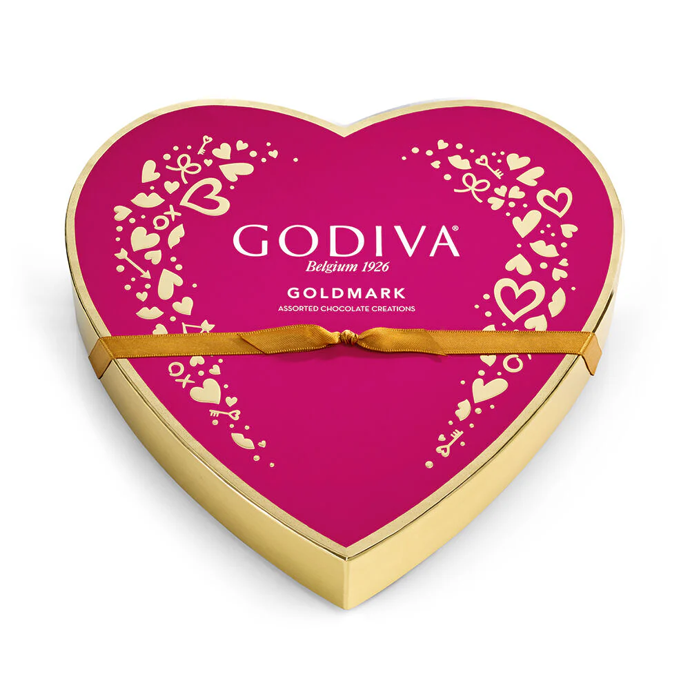 Valentine's Day Goldmark Assorted Chocolate Heart Box, 9 pc. - Image 3