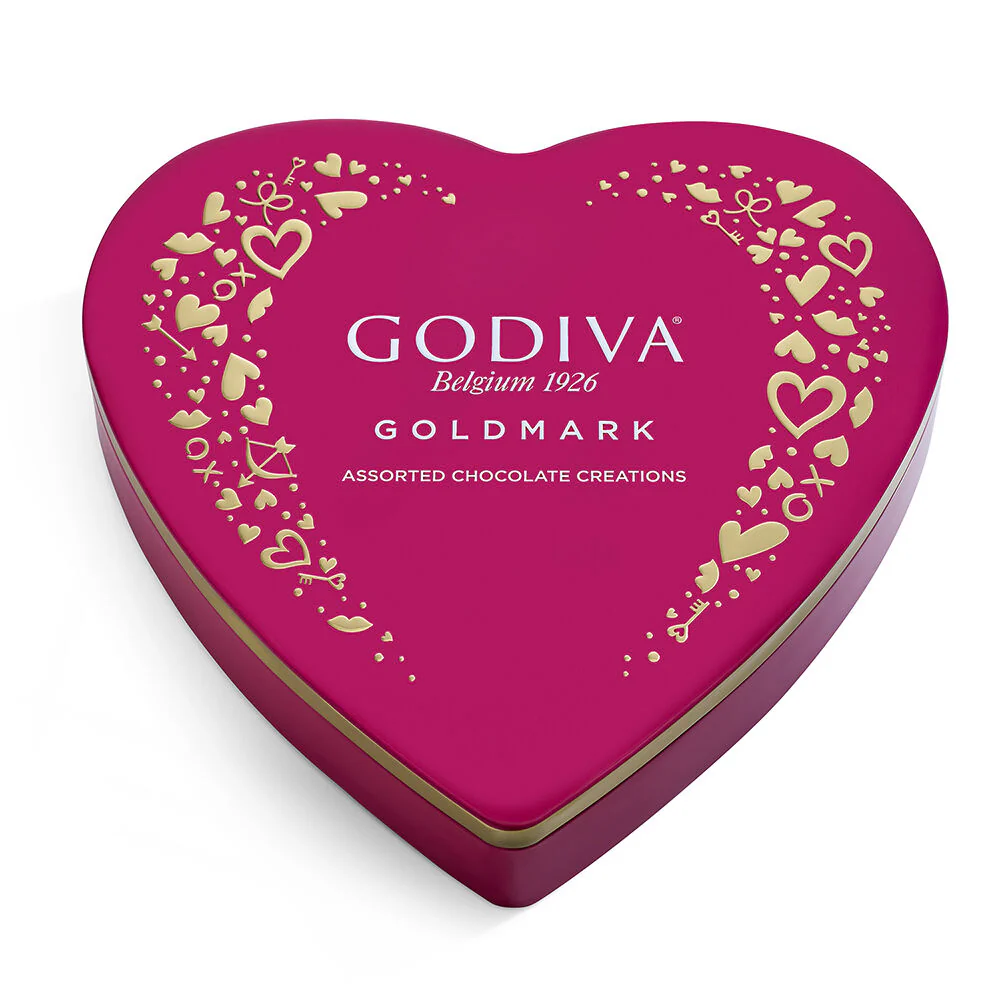 Goldmark Valentine's Day Heart-Shaped Tin, 9pc., Set of 6 - Image 4