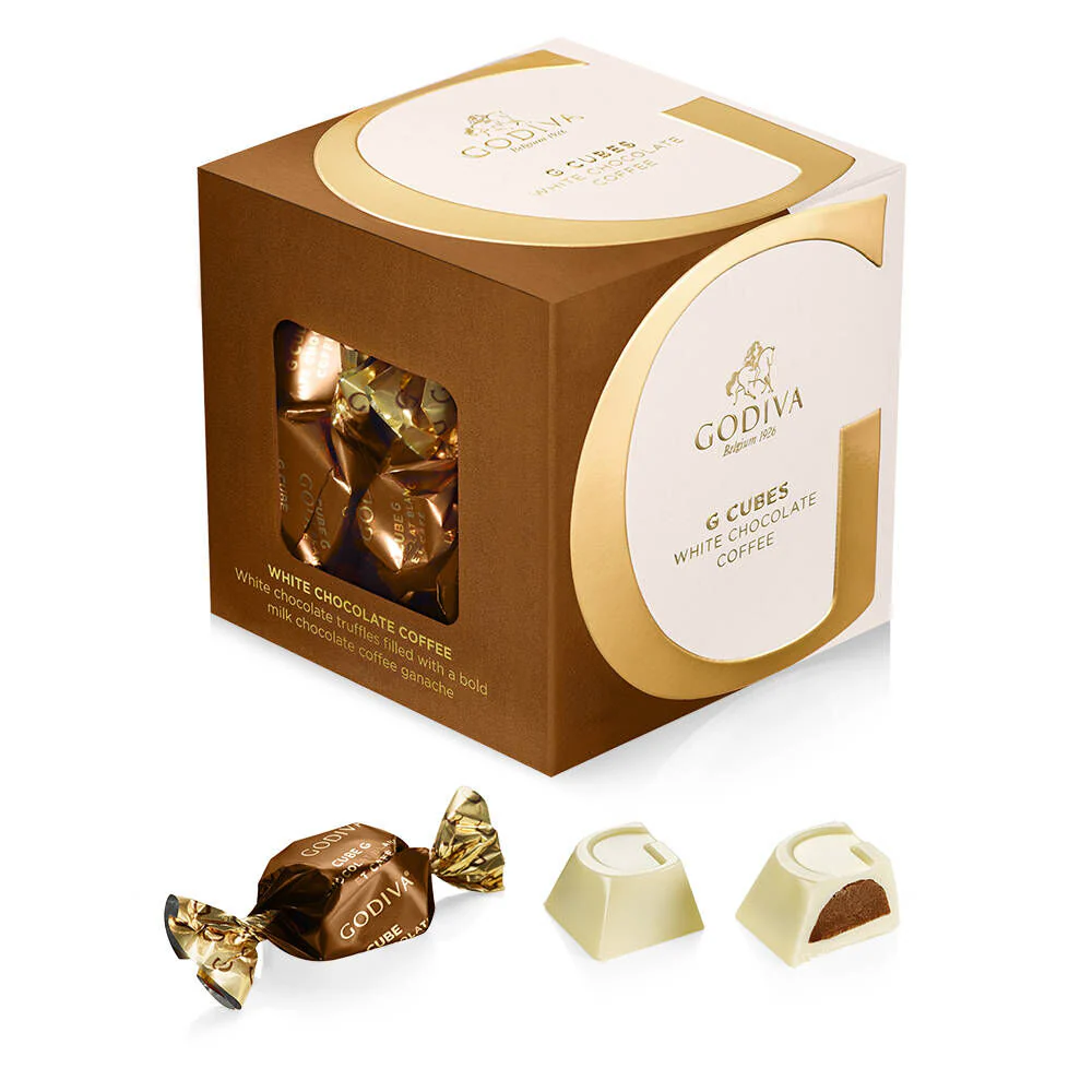 White Chocolate Coffee G Cube Box, 22 pcs.