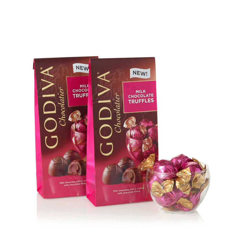 Wrapped Milk Chocolate Truffles, Large Bags, Set of 2, 19 pc. each